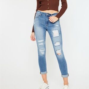 Kan Can boyfriend distressed jeans NWT 11/29